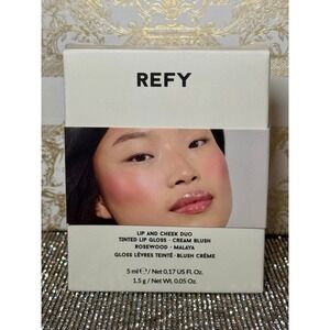 Limited Edition REFY Lip and Cheek Duo Tinted Lip Gloss + Cream Blush New Pinks